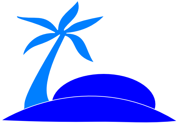 Beach Clipart Blue (600x416)
