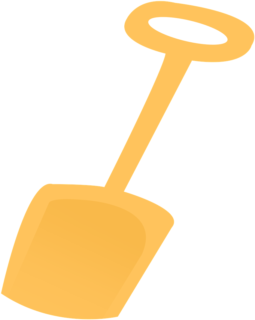 Say Hello - Sand Shovel Clip Art (2166x3060)
