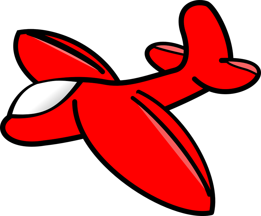 A Cartoon Rose 18, Buy Clip Art - Clip Art Red Aeroplane (1280x1058)