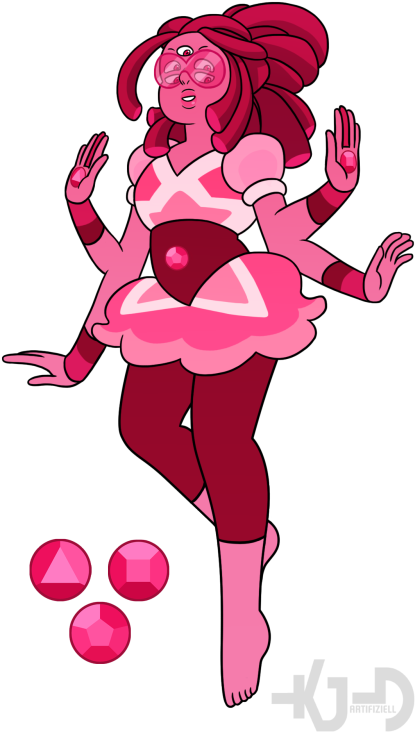 Cartoon Roses Pictures - Cherry Quartz Steven Universe (422x750)
