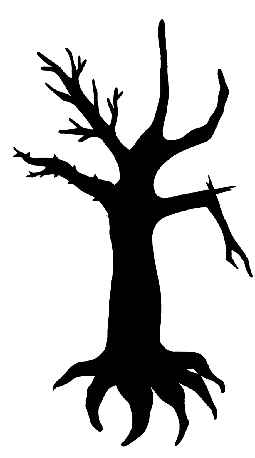 Tattoo Design Outline Two Tree Silhouette By Princesssnuzzlenut - Oak (900x1561)
