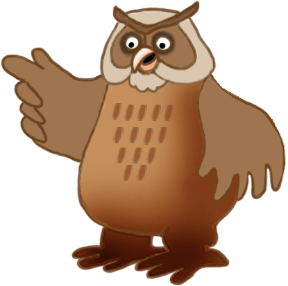 Owl Clip-art Brown Owl - Things That Are Brown In Color Clipart (420x472)