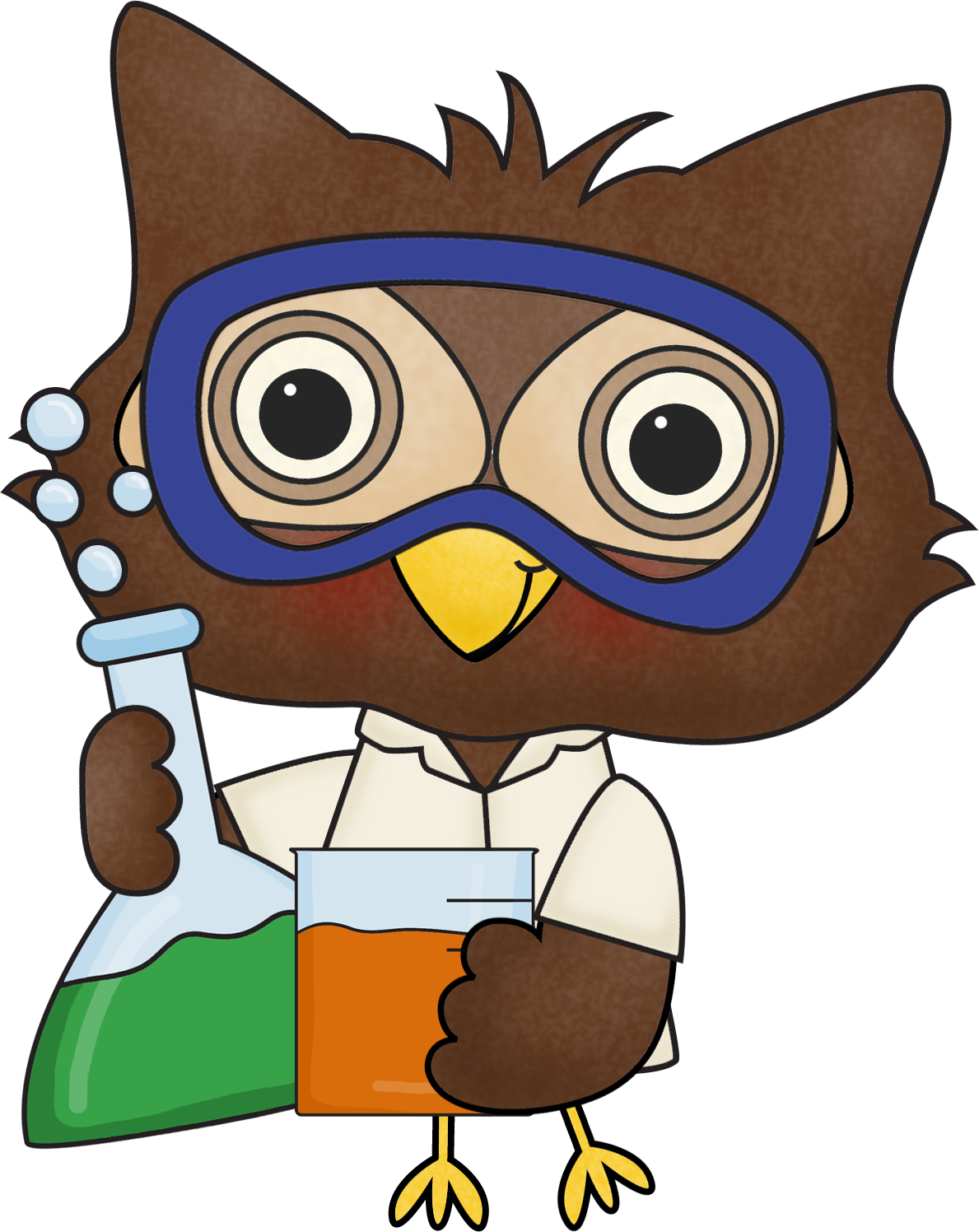 Science Clipart Owls - Owl Clip Art Science (1189x1496)