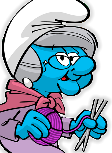 Nanny Smurf - Smurfs Nanny Smurf (367x499)