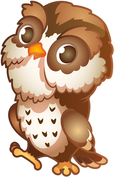 Owl Cartoon Png Transparent Image - Owl Cartoon Png (385x600)