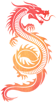 Chinese Dragon Silhouette, Chinese, Dragon, Silhouette - Chinese Red Dragon Tattoo (360x360)