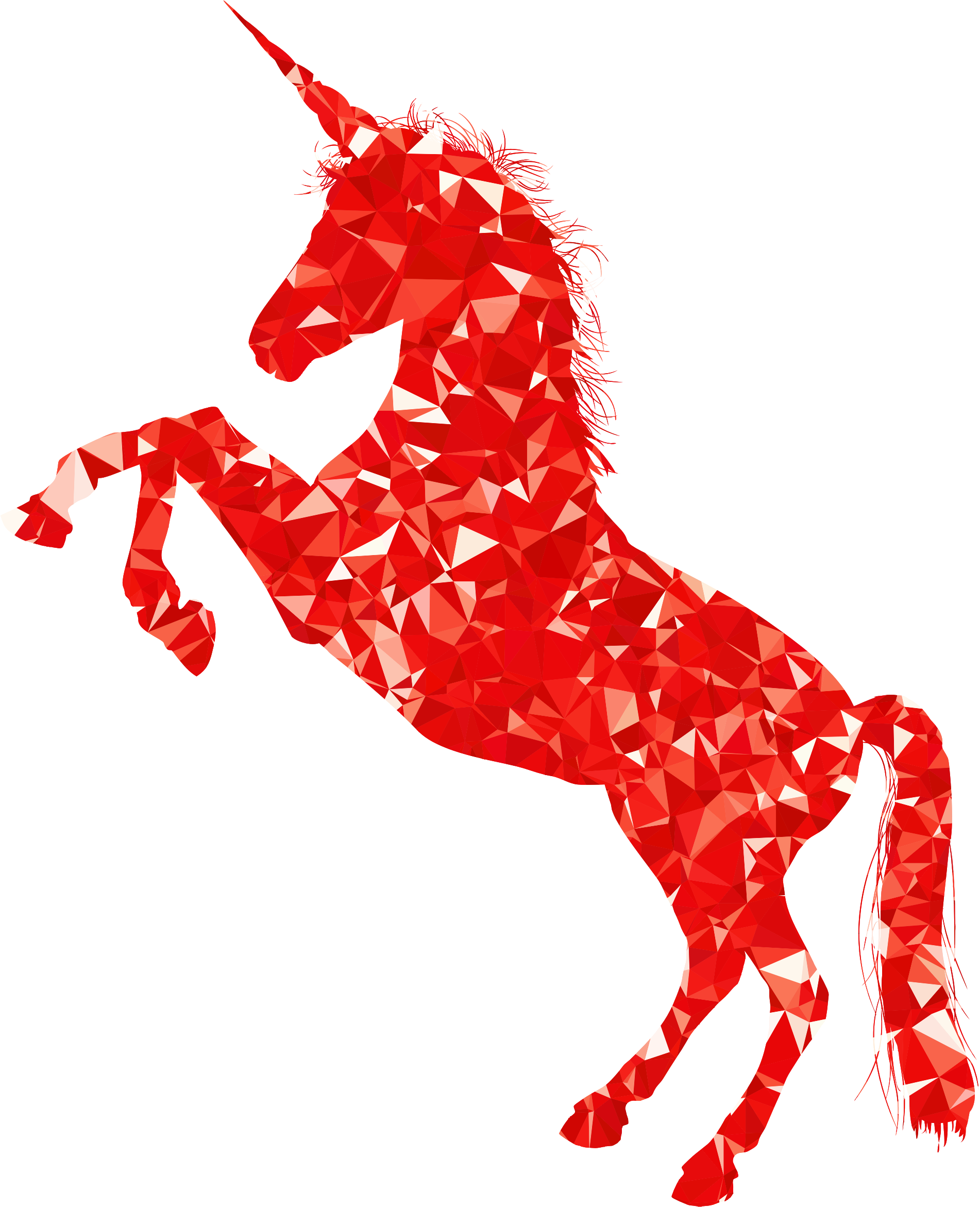 This Free Icons Png Design Of Ruby Unicorn Silhouette - Red Unicorn Png (1902x2342)