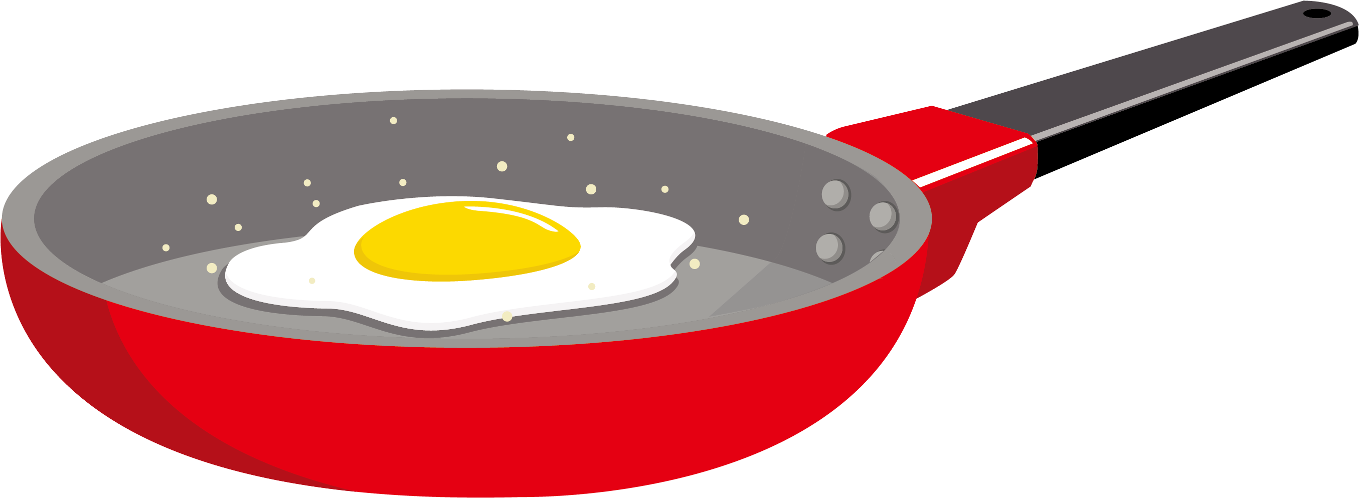 Fried Egg Omelette Frying Pan Kitchen - Frying Png (2711x1000)