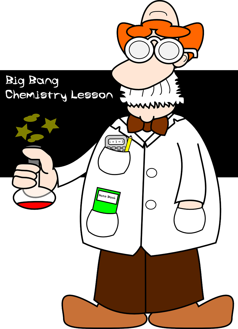 A Bright Spot In A Dismal Era - Cartoon Chemistry Teacher (925x1280)