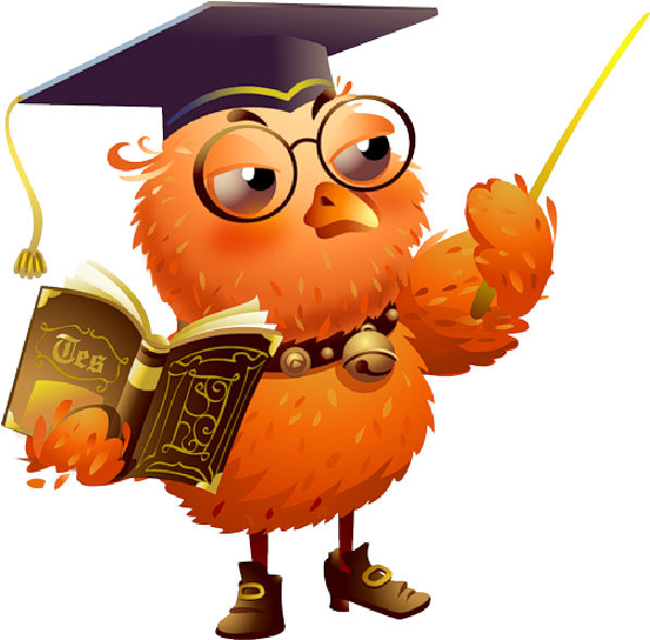 Owl Teacher Cartoon Characters - Knowledge Draw (600x600)