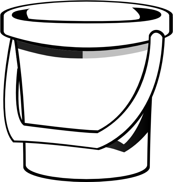 Sand Bucket Clip Art At Clker - Ember Animasi (600x588)