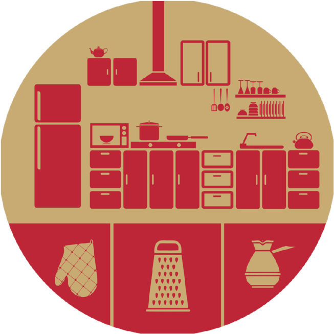 Kitchen Icons Round Placemat - Cross Section Of Saturn (800x800)