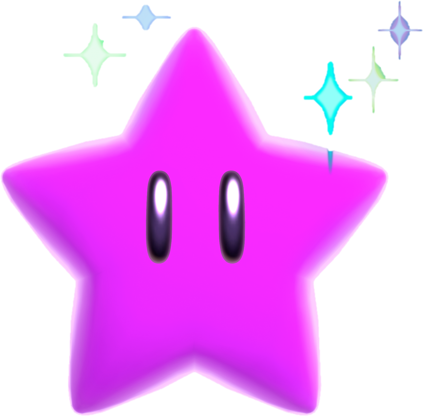 Purple Star For Kids - Mario Boost Star (1713x1665)
