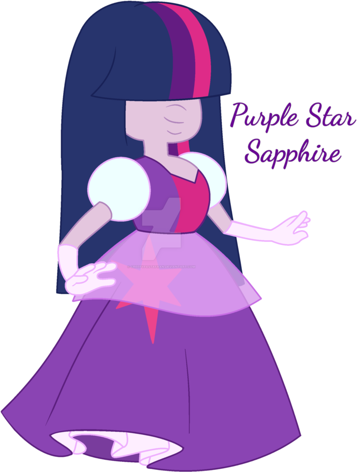 Purple Star Sapphire By Lavender-doodles - Art Of Sapphire Su (791x1009)