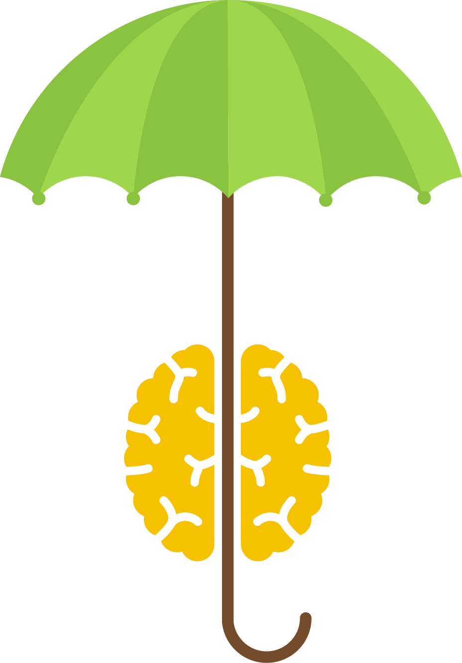 Brain Euclidean Vector Human Body Visual Perception - Umbrella (928x1333)