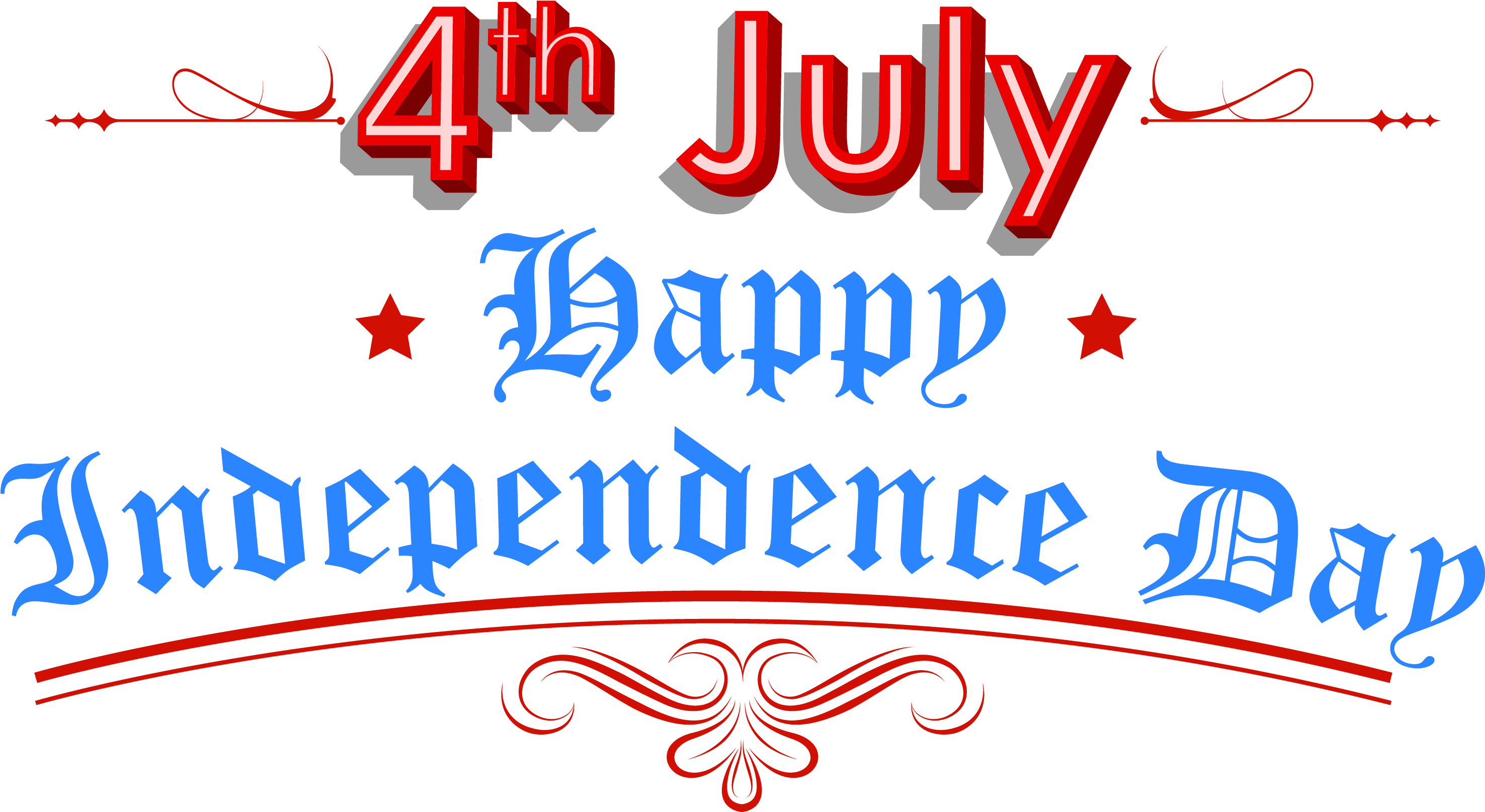 Independence Day Clipart Free Border - 4th Of July 2017 (3308x2077)