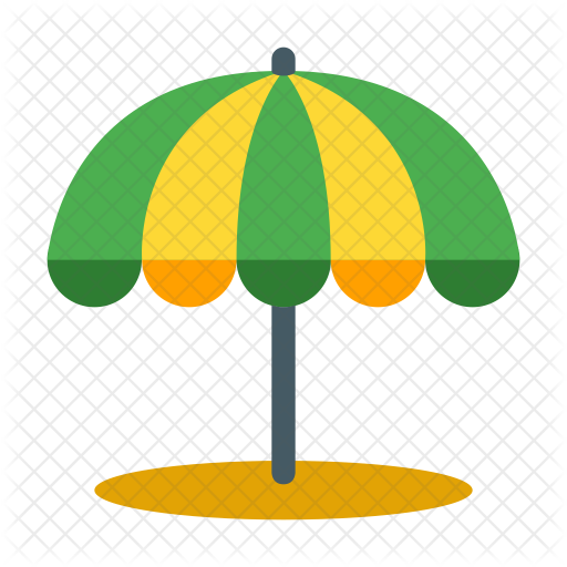 Beach Umbrella Icon - Sombrilla Icono Png (512x512)