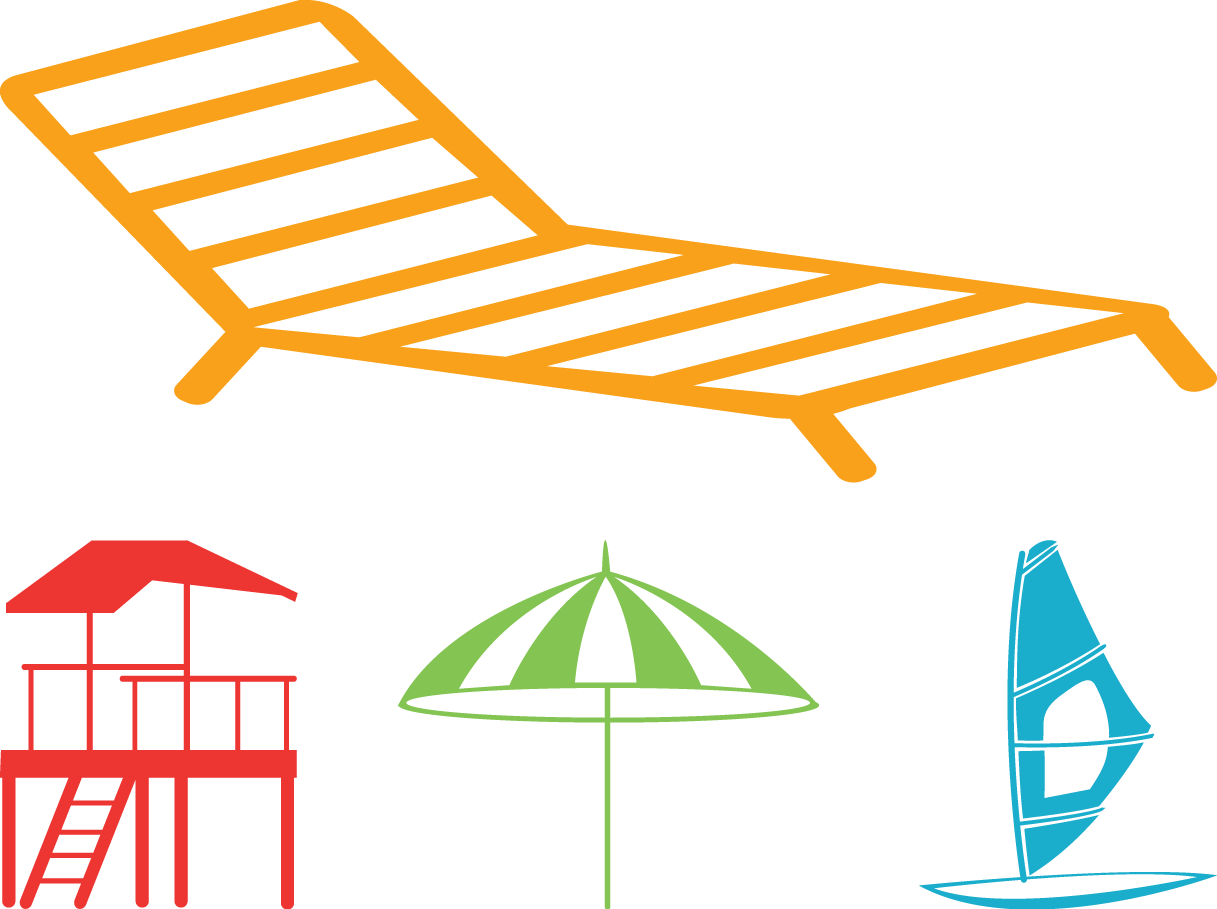 Beach Silhouette Clip Art - Beach Silhouette Clip Art (1217x909)