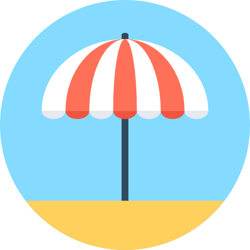 Sun Umbrella Free Icon - Umbrella Flat Icon (512x512)