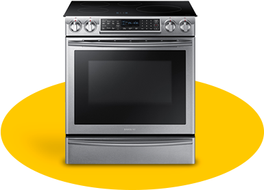 Ranges - Samsung 5.8-cu. Ft. Slide-in Induction Range With, (546x365)
