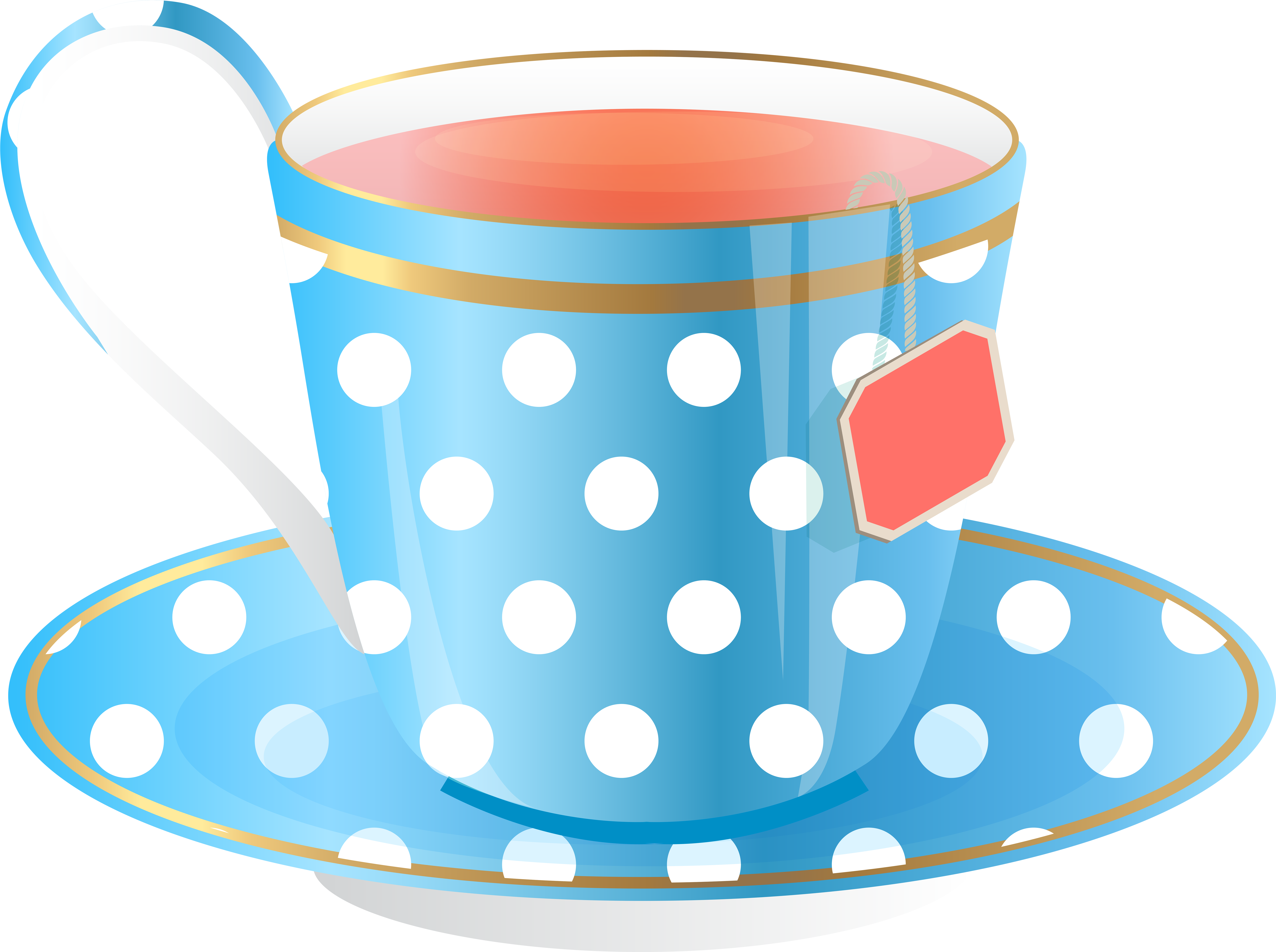 Tea Cup Clipart Full Cup - Cup Of Tea Clipart Transparent (8000x5967)