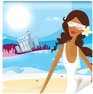 Hot Summer Girl On Vacation - Summer (400x400)