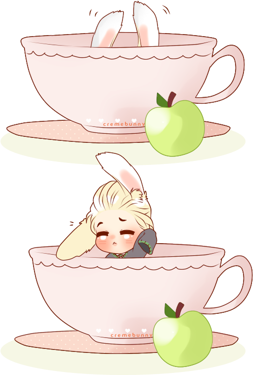 Chibi Bunny - Cartoon (540x795)