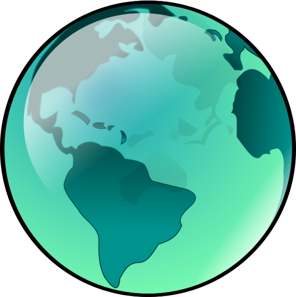 Globe Vector Clip Art - Socialist And Capitalist Countries (600x601)