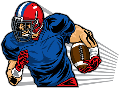 North Myrtle Beach Football Clip Art - Football (400x300)