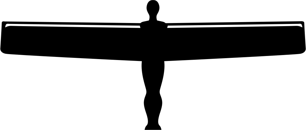 Angel Of The North Gateshead Comments - Angel Of The North Silhouette (982x418)