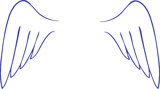 Simple, White, Angel, Wings, Art, Feathers - Angel Wings Easy To Draw (640x358)