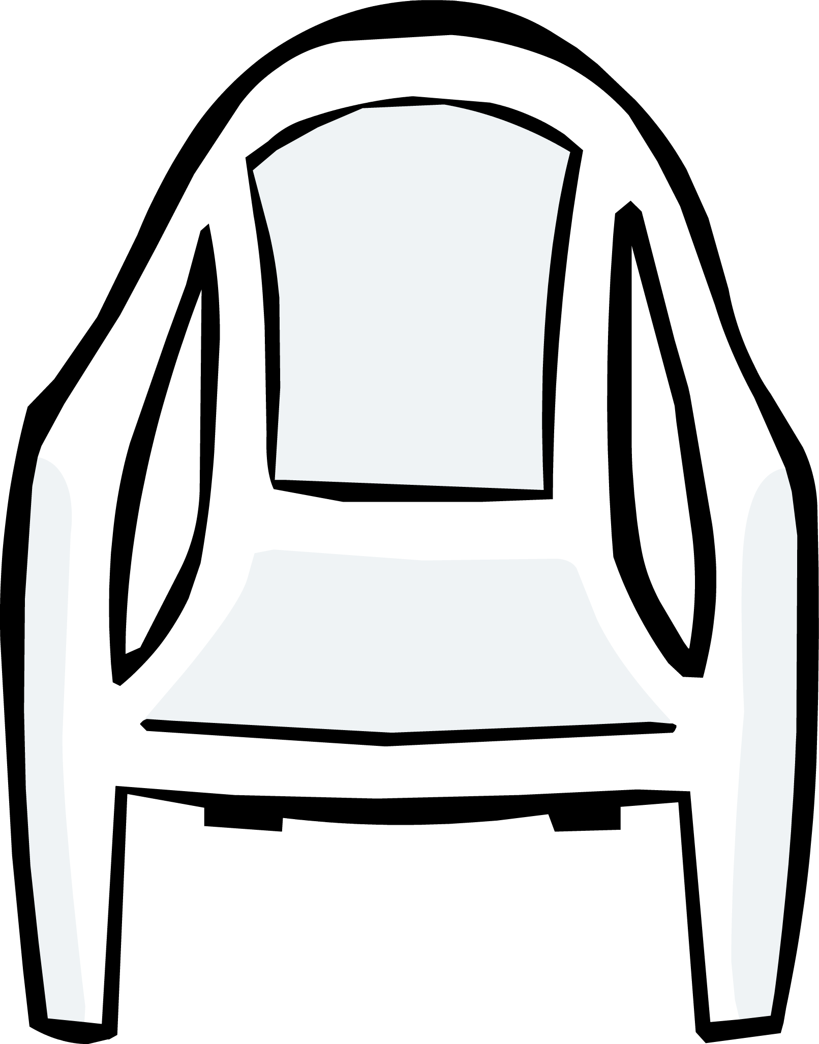 White Plastic Chair - Plastic (1611x2052)