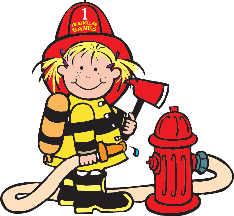 Lil Firefighter - Firefighter Clipart (945x872)