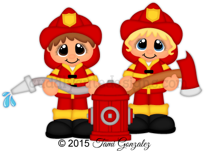 Career Cuties - Firefighters - Cartoon (400x400)