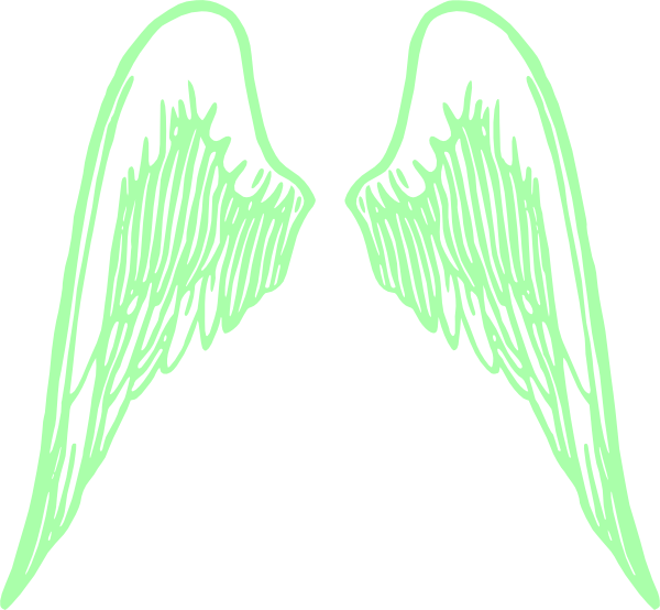 Emerald Green Angel Wings (600x554)