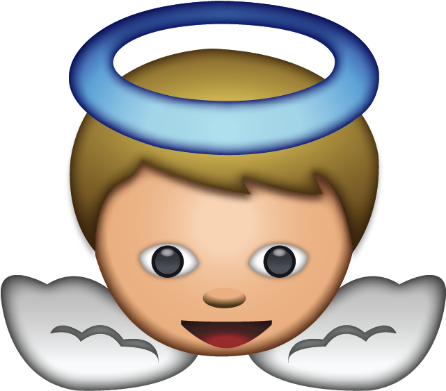 Download Ai File - Angel Emoji Png (640x640)