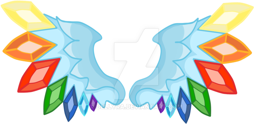 Commission Cutie Mark Diament Wings By Dellyra - Mlp Cutie Mark Wings (1024x576)