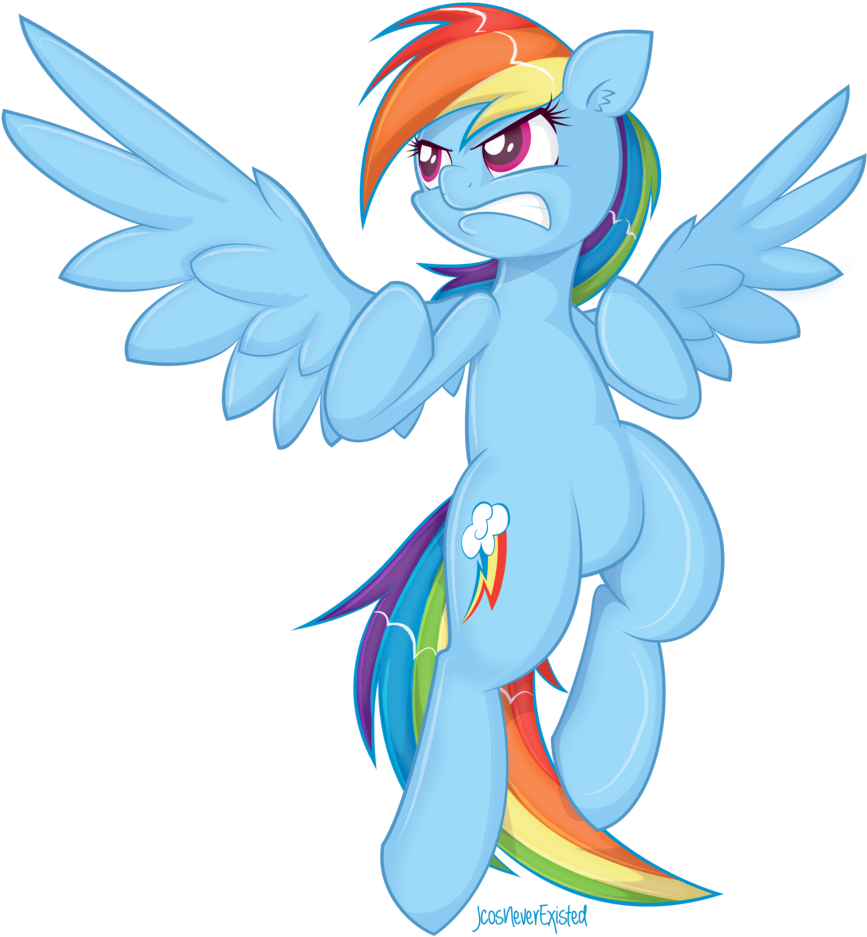 Jcosneverexisted, Flying, Rainbow Dash, Redraw, Safe, - Cartoon (965x1024)