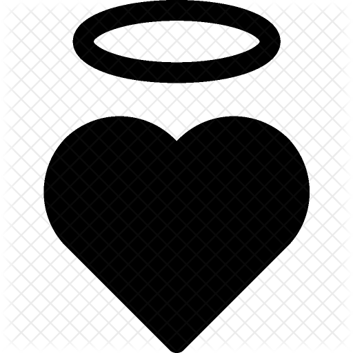 Saint Icon - Black Angel Halo Png (512x512)