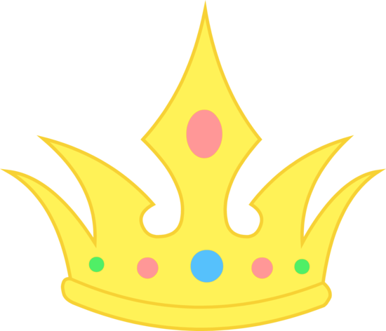 Crown Clipart Simple Crown - Cute Cartoon Crown (550x472)