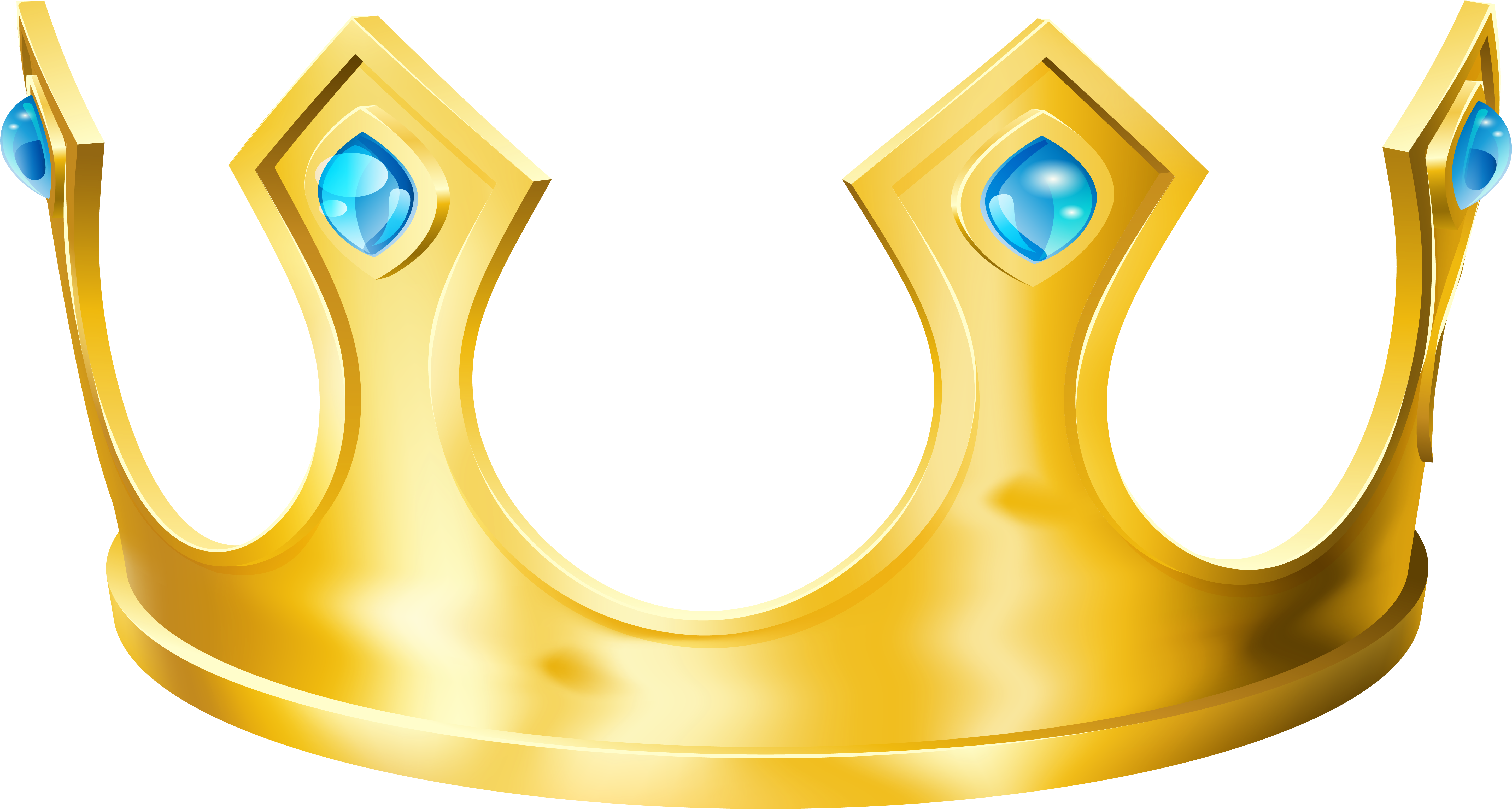 Golden Crown Png Clipart Imag - Crown Png (6106x3227)