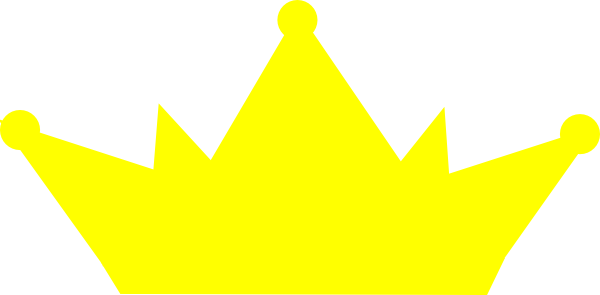 Crown Clipart Yellow - Png Of Crown Yellow (600x295)