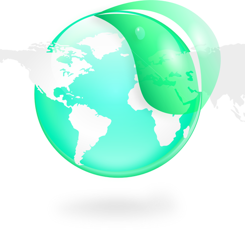 Ecological Globe Vector Graphics - Latin American Social Sciences Institute (500x470)