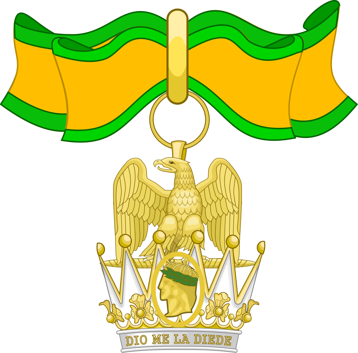 Order Of The Iron Crown - Heraldic Badge Svg (1200x1184)