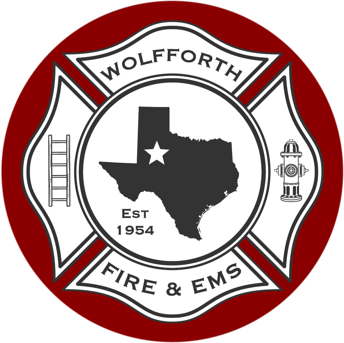 Wolfforth Fire & Ems - Fire Department Ems Logo (1134x1132)