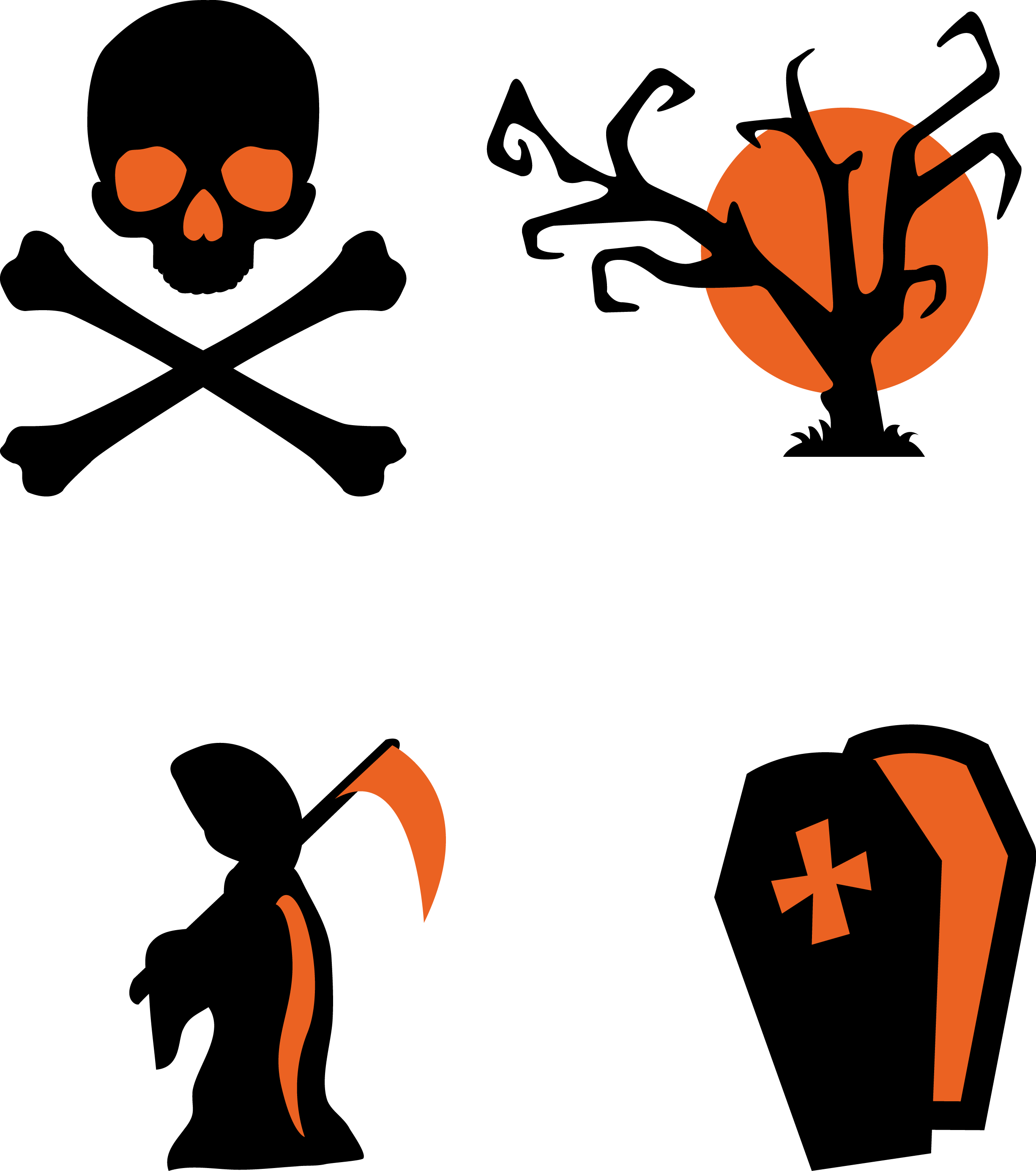 Tree Halloween Scalable Vector Graphics - Tree Halloween Scalable Vector Graphics (2451x2771)