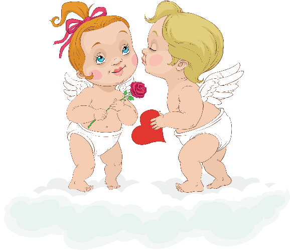 Baby Boy Angel Clipart Angels Cute Clip Art - Cute Cupids (600x600)