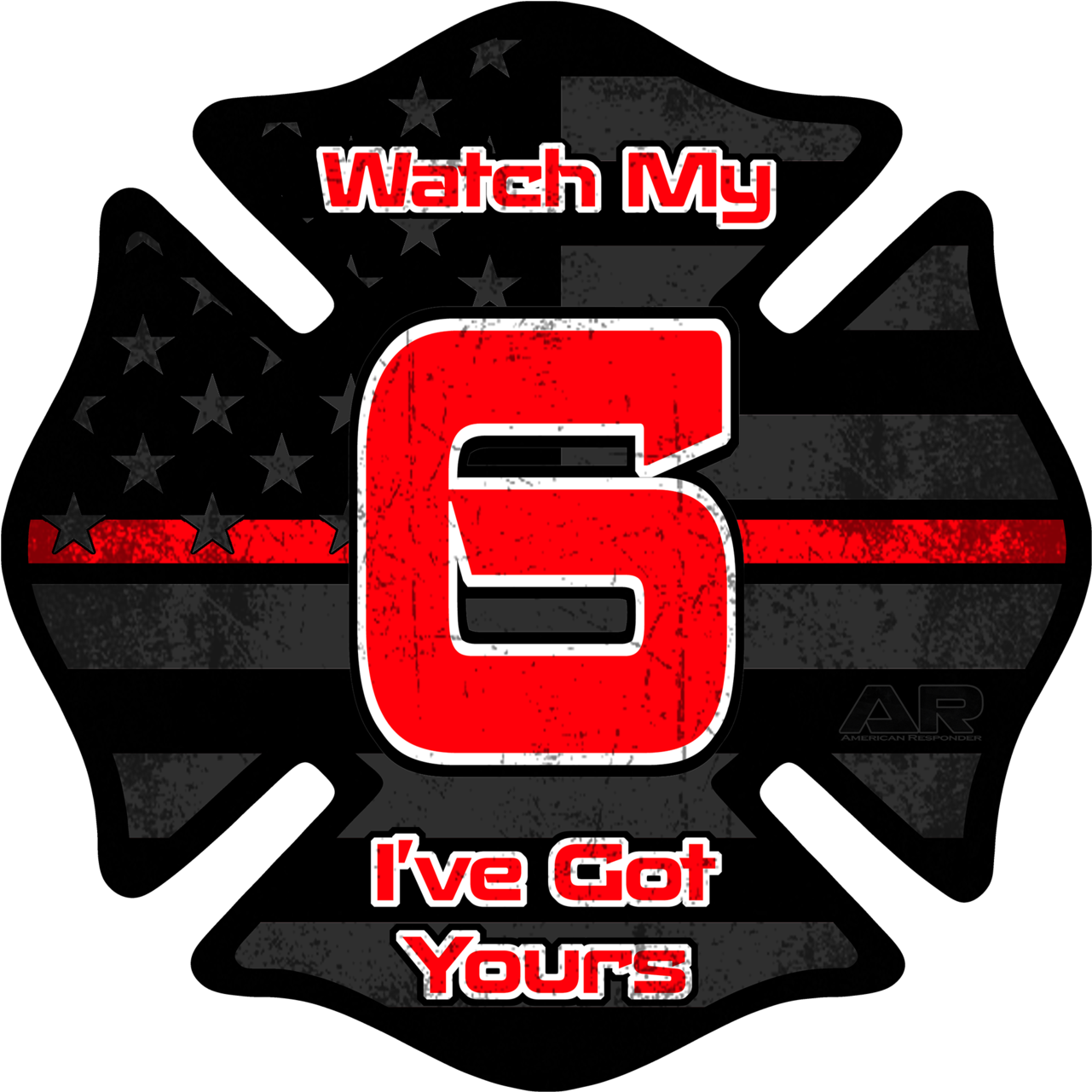 "got Your 6" Firefighter Decal - Firefighter Got Your 6 (1400x1400)
