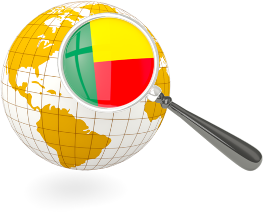 Jci Benin On World Map - Malaysia Globe Png (640x480)