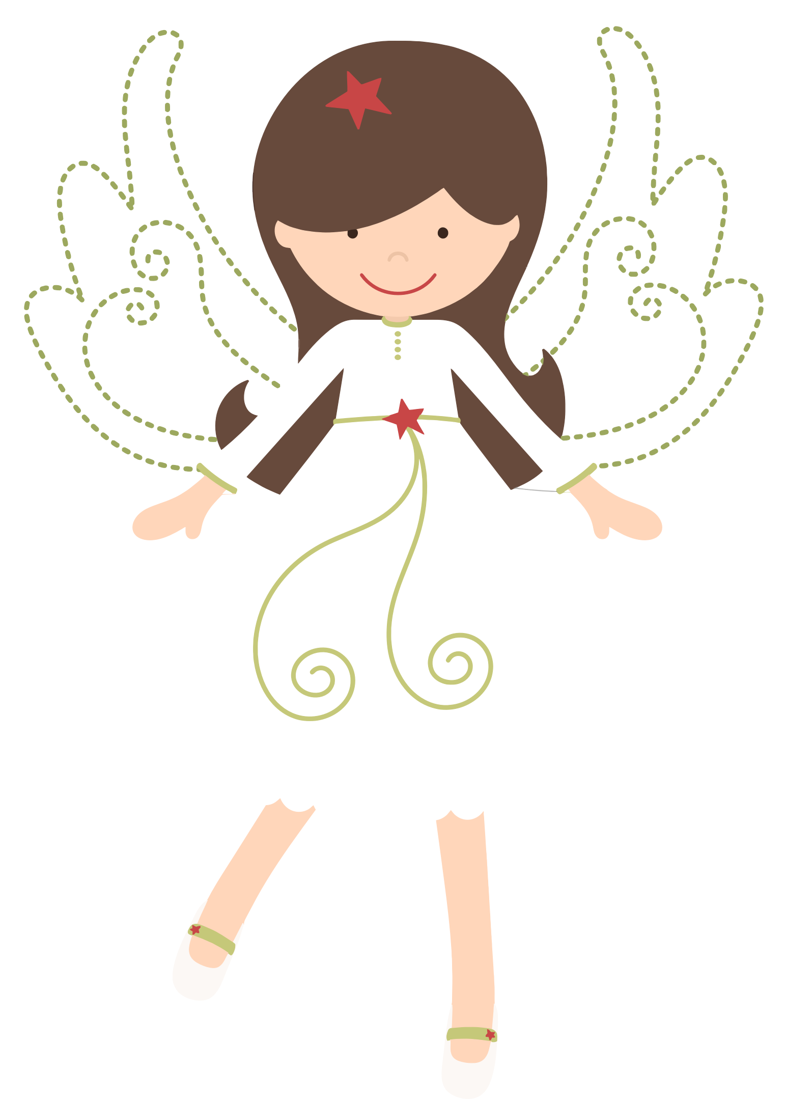 Medium Image - Angel Girl Clipart Png (1542x2158)